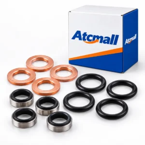 3 Cylinder Injector Seal Kit With Heat Shield for Kubota Engine D722 D902 D1005 D1105 D1703 Bobcat Loader S100 S150 S160 S175 S185 S70