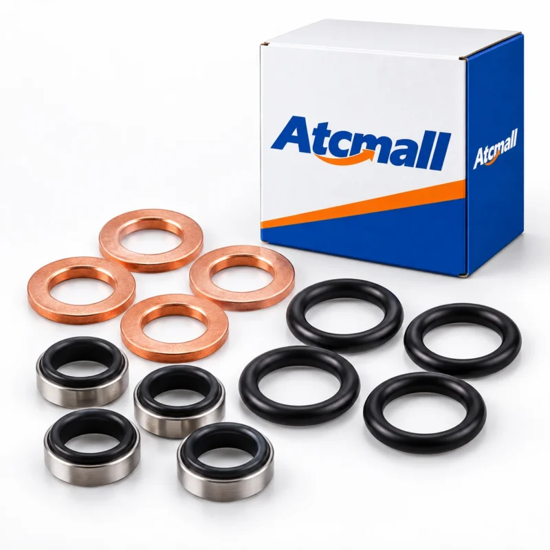 3 Cylinder Injector Seal Kit With Heat Shield for Kubota Engine D722 D902 D1005 D1105 D1703 Bobcat Loader S100 S150 S160 S175 S185 S70